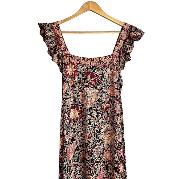 Anthropologie Love the Label Maxi Dress Size Small Love Sam Jaipur floral boho - Picture 4 of 11